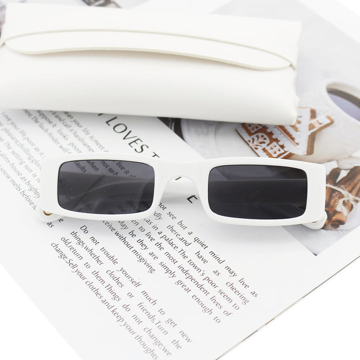 Women's fashion rectangular sunglasses with textured frame Bowlift