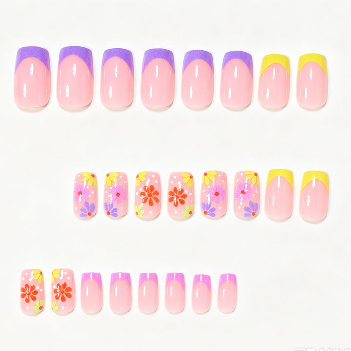Decorative Floral Nail Art Design Bowlift