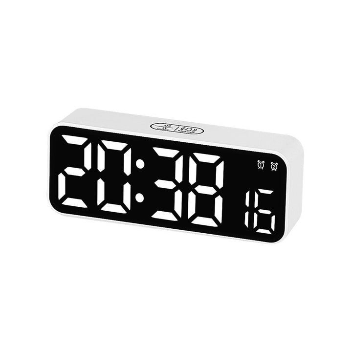 Digital Alarm Clock with Large LED Display and Dual Alarm Function Bowlift