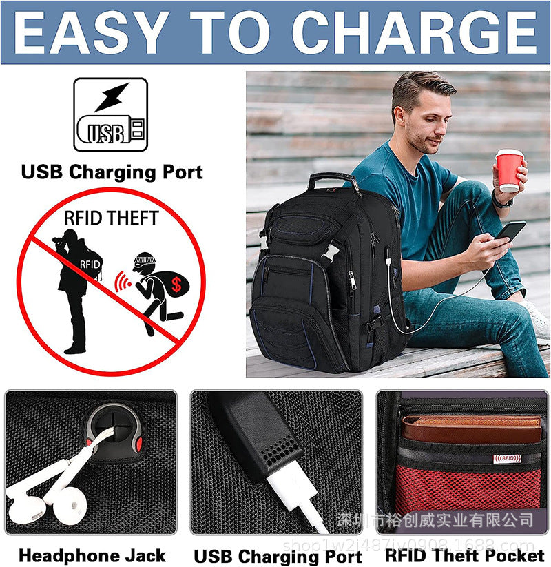 Versatile Tech Backpack with Multiple Compartments Bowlift