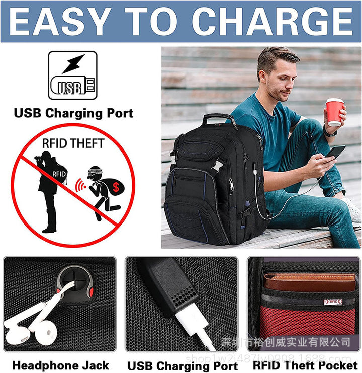 Versatile Tech Backpack with Multiple Compartments Bowlift