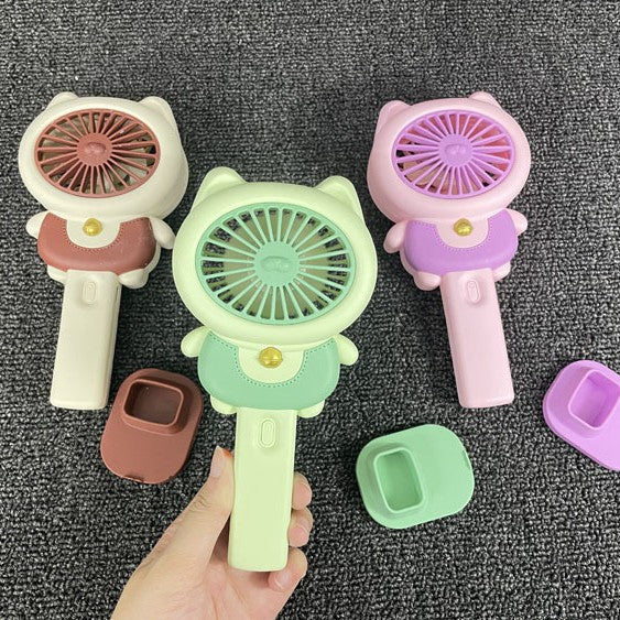 Unisex Portable Mini Hand Fan in Cute Cat Design Bowlift