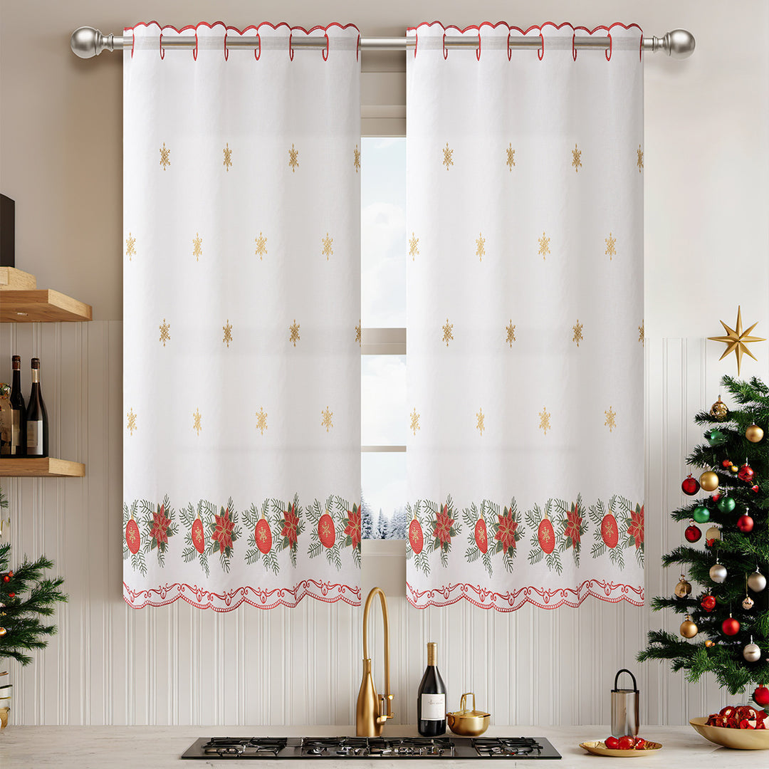 Festive Decorative Window Curtains