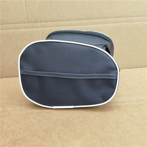 compact waterproof bicycle handlebar storage bag with quick-release straps and mesh organizer Bowlift