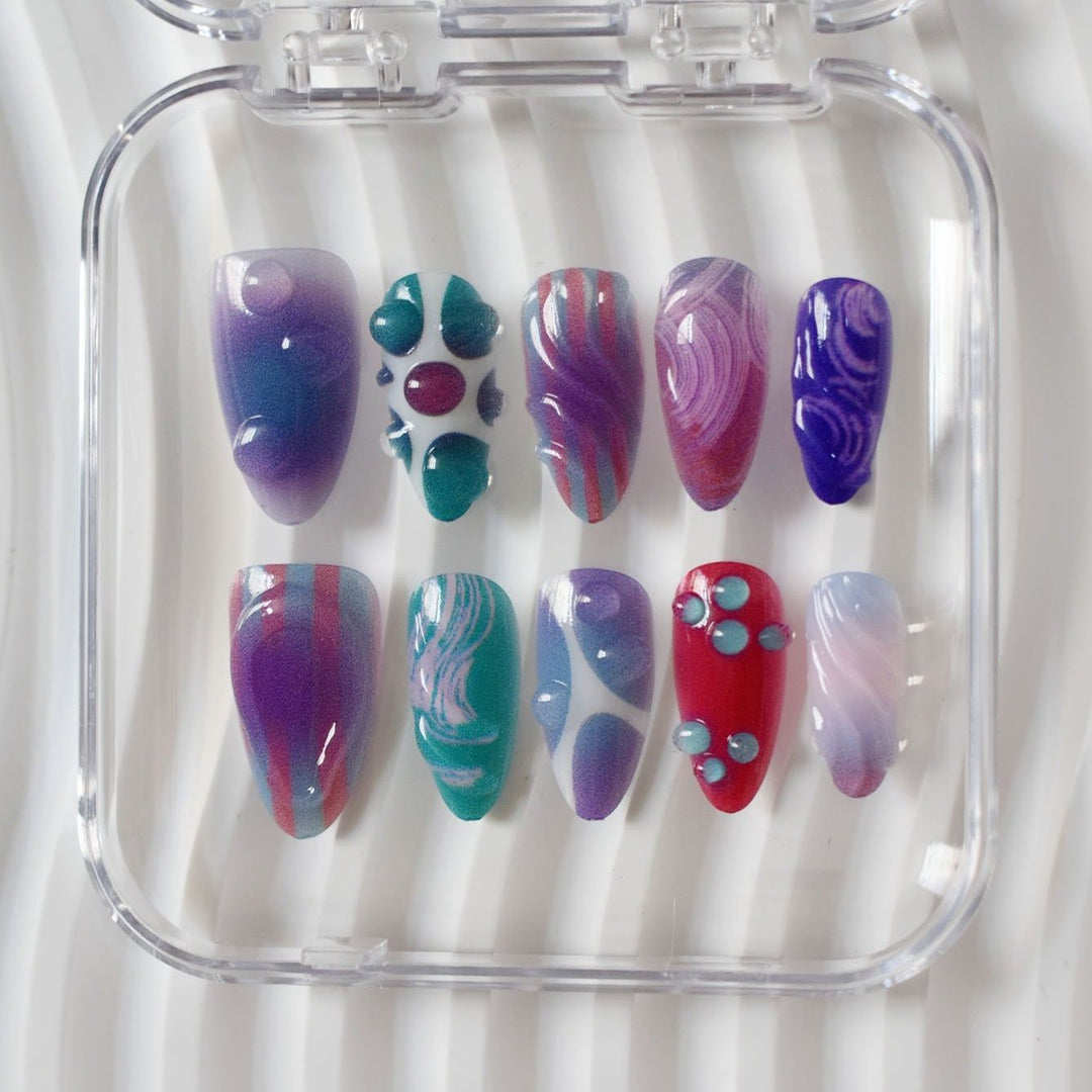 Artistic Gel Nail Art Design Bowlift