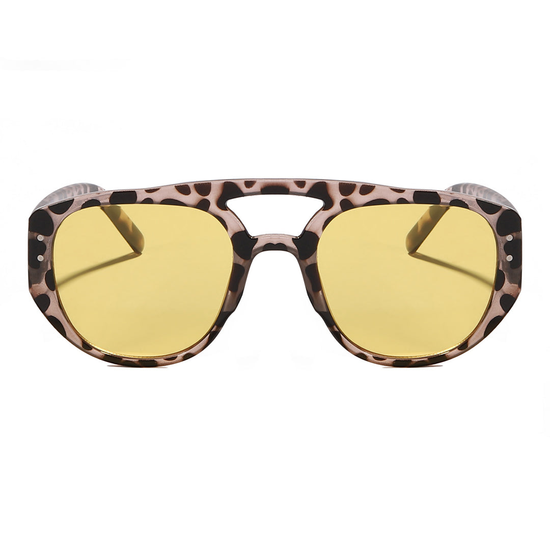 Women's oversized sunglasses with modern, textured frame Bowlift