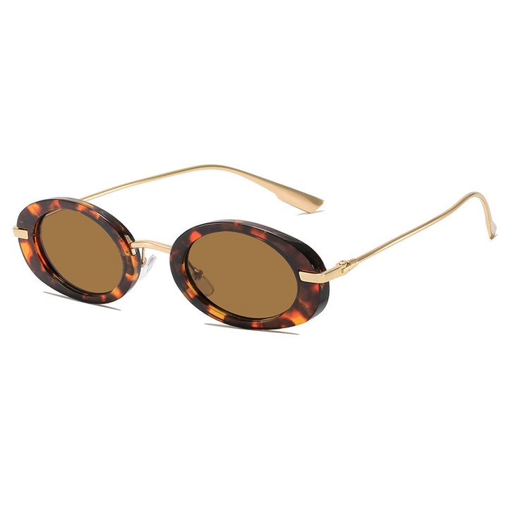 Elegant Oval Frame Sunglasses Bowlift