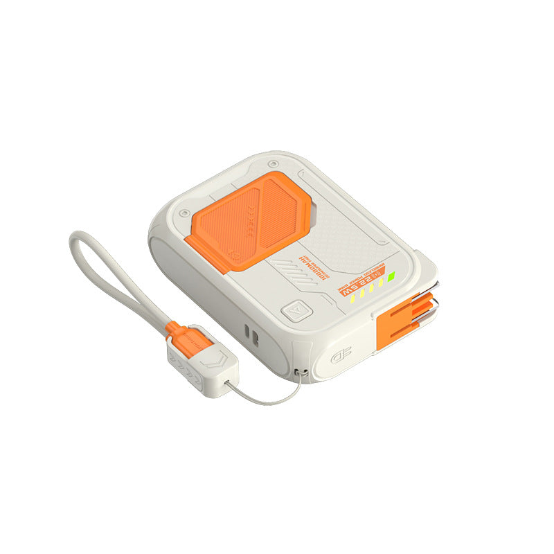 Multifunctional power bank with integrated charging cable Bowlift