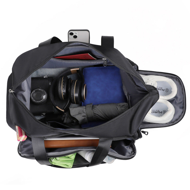 Men's Sporty Travel Bag with Multifunctional Compartments Bowlift