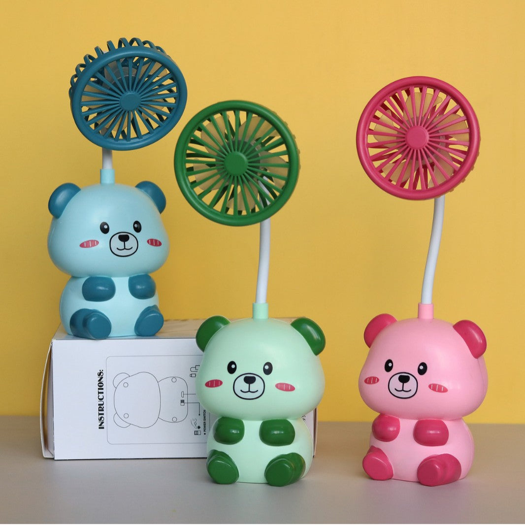 Unisex Cute Mini Hand Fan with Flexible Head Bowlift
