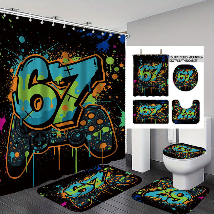 Colorful Dessert-Themed Bathroom Set Bowlift