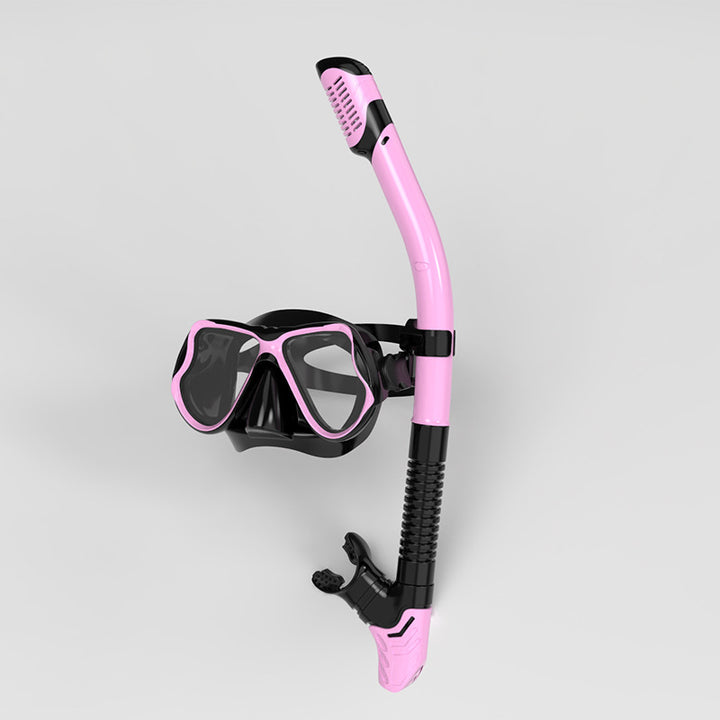 Snorkel mask with ergonomic fit and innovative breathing technology Bowlift