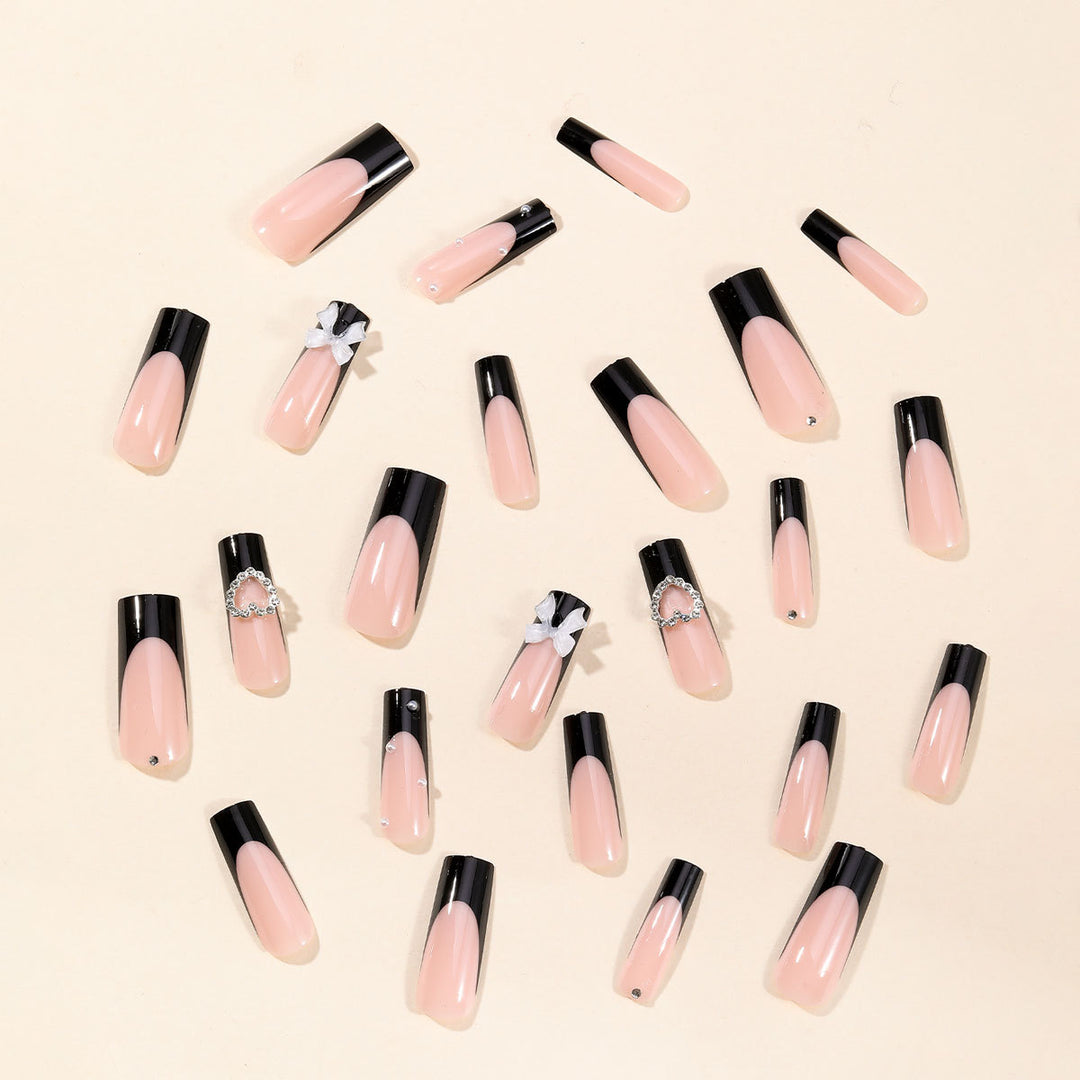 Elegant 3D Bow and Heart Nail Art Bowlift