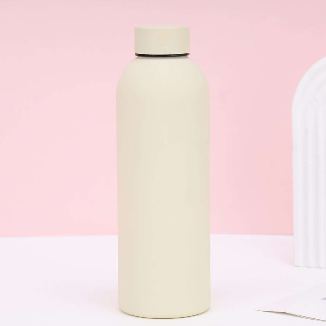 Unisex nan vacuum-insulated stainless steel drinking bottle with soft-touch surface and leak-proof screw cap Bowlift