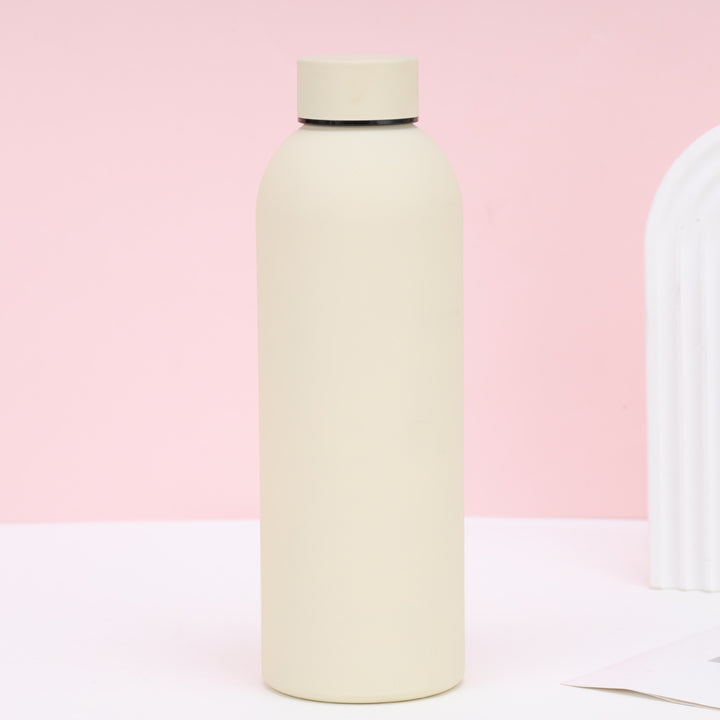 Double-Wall Insulated Stainless Steel Vacuum Bottle with Matte Silicone Sleeve Bowlift