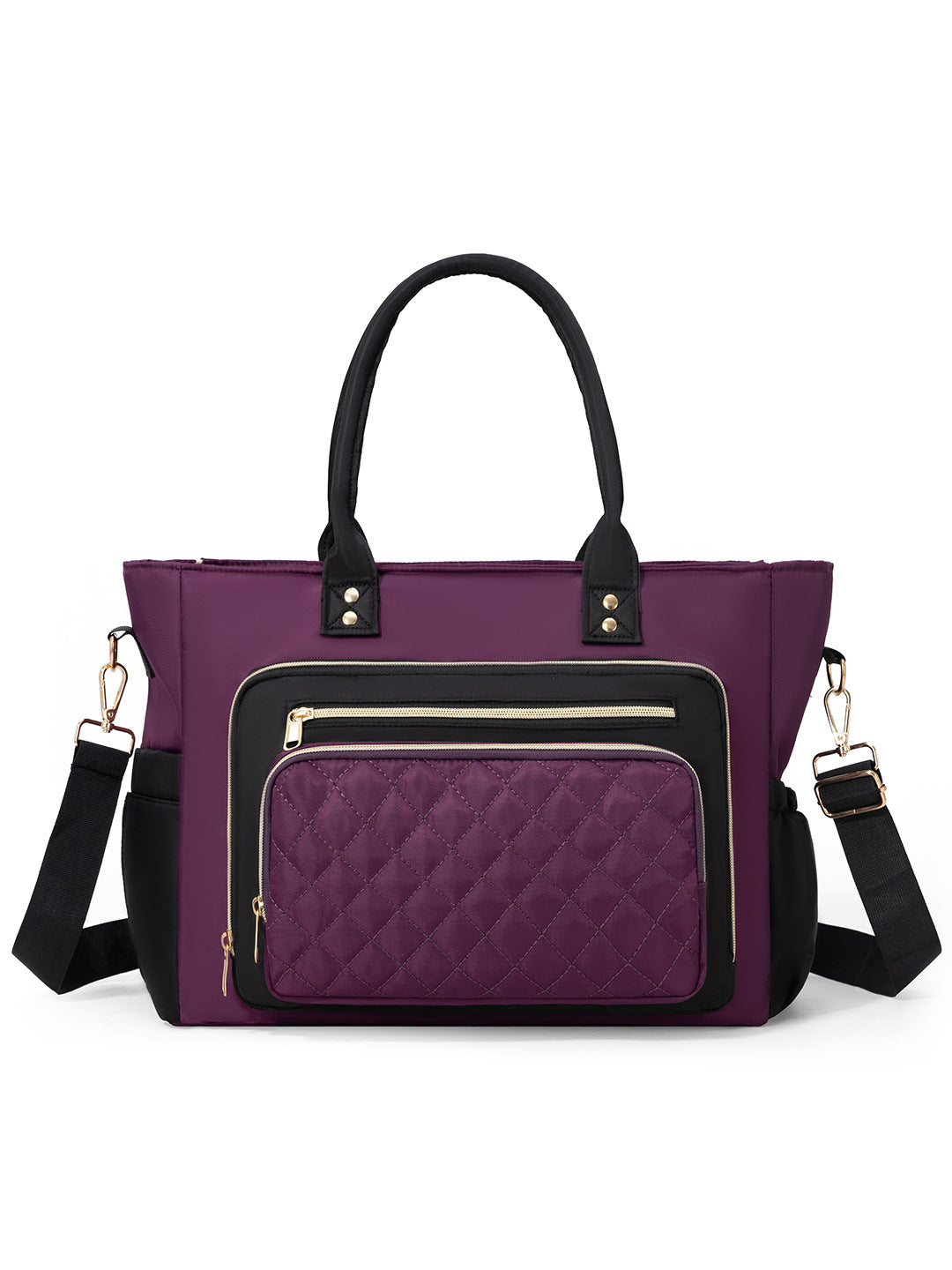 Handbag with Elegant Quilted Look Bowlift