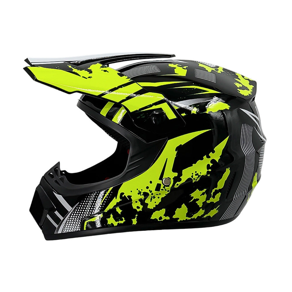 full-face motocross helmet with extended visor and reinforced chin guard Bowlift