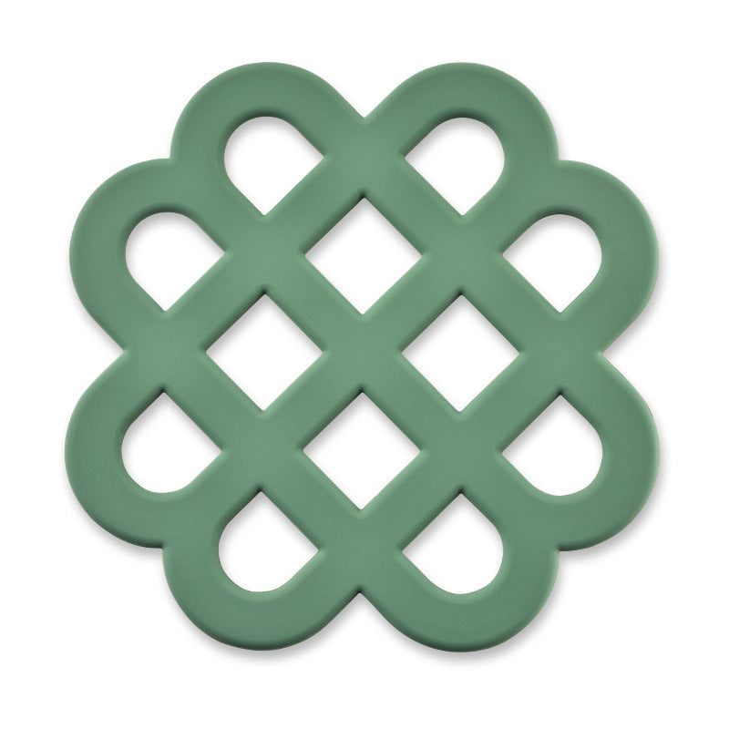 Heat-resistant silicone coaster with decorative design Bowlift