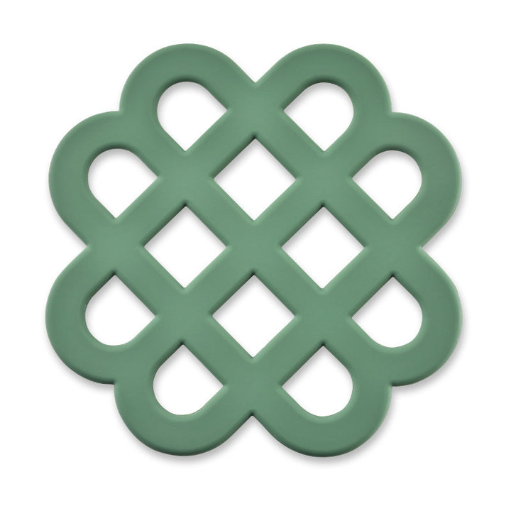 Heat-resistant silicone coaster with decorative design Bowlift