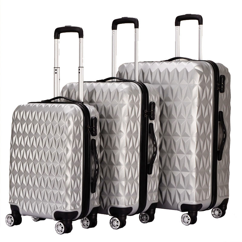 Unisex Textured Hard Shell Cabin Suitcase Bowlift