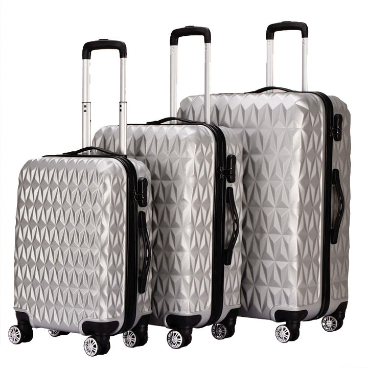 Unisex Textured Hard Shell Cabin Suitcase Bowlift