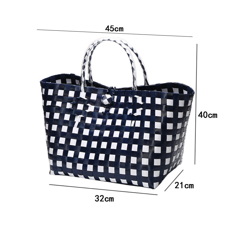 Large Capacity Woven Shopping Tote Bowlift