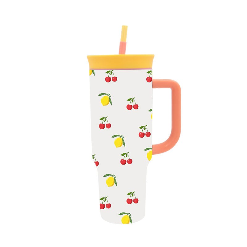 Women's Stylish Drink Cup with Practical Straw Bowlift