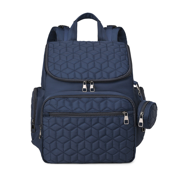 Quilted Multi-Compartment Backpack Bowlift