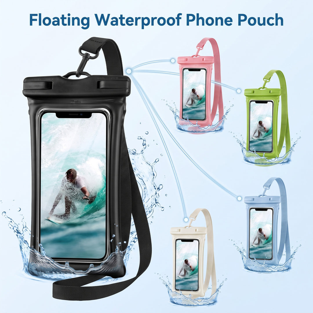 Waterproof smartphone holder with carrying strap Bowlift
