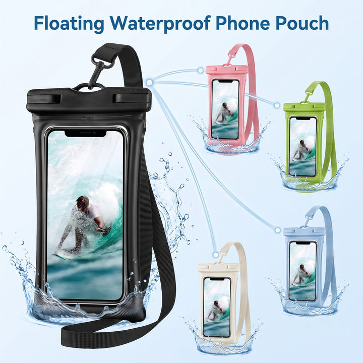 Waterproof smartphone holder with carrying strap Bowlift