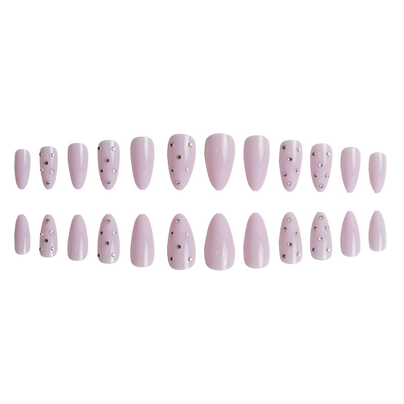 Elegant Glittery Press-On Nail Set Bowlift