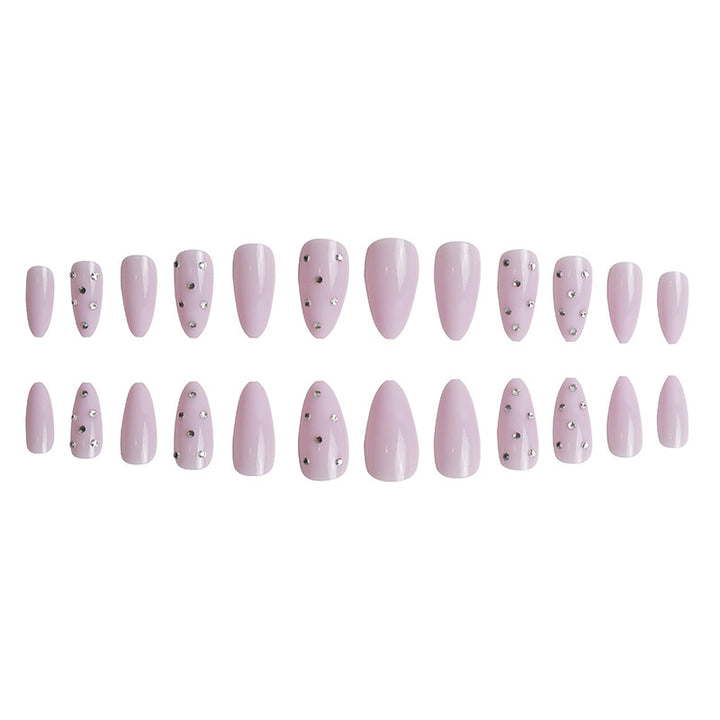 Elegant Glittery Press-On Nail Set Bowlift