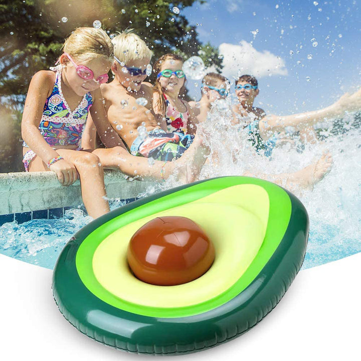 Women inflatable avocado pool lounge Bowlift