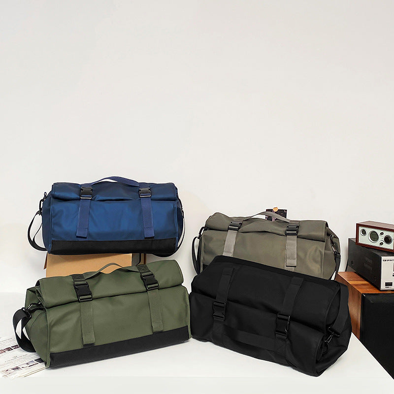 Sporty Shoulder Bag Made of Water-Repellent Material with Removable Shoulder Strap Bowlift