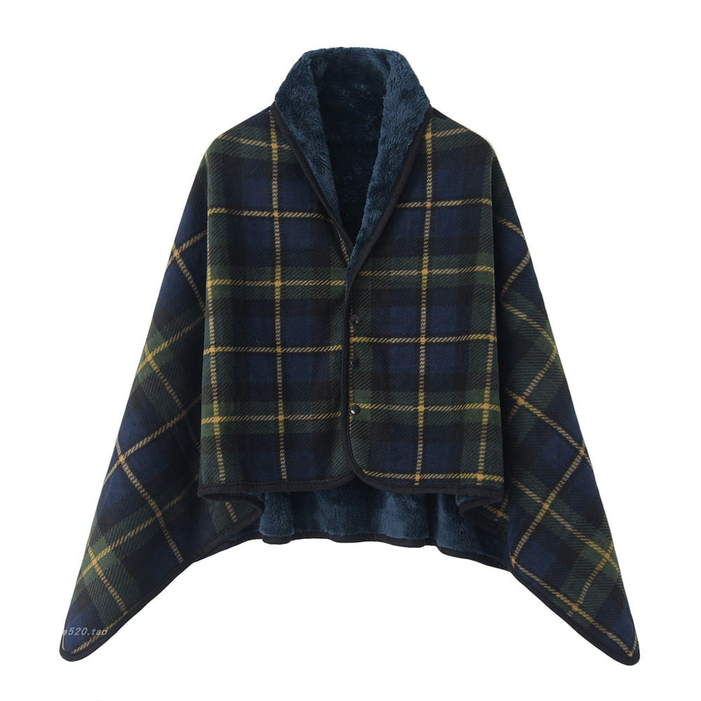 Ladies' wrap blanket made of cozy wool blend Bowlift