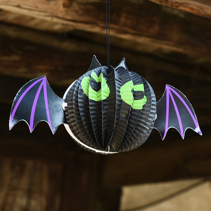 Halloween-Themed Decorative Bat Lantern Bowlift