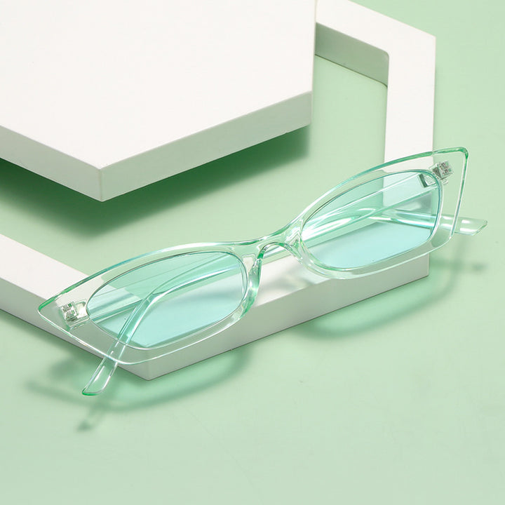 Women's fashionable cat-eye sunglasses with transparent frame Bowlift
