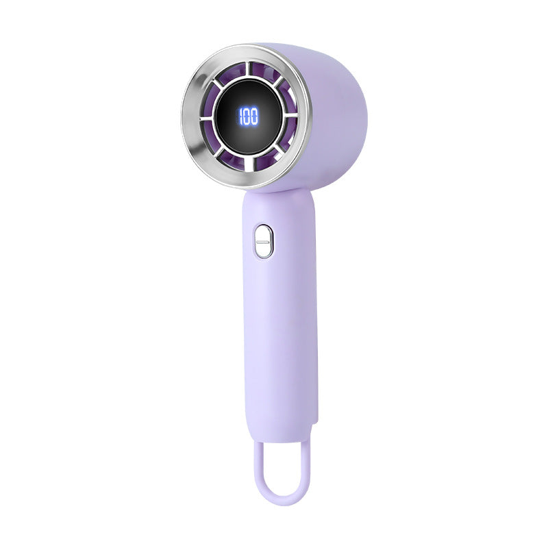 Ladies portable mini high-speed fan with digital display Bowlift