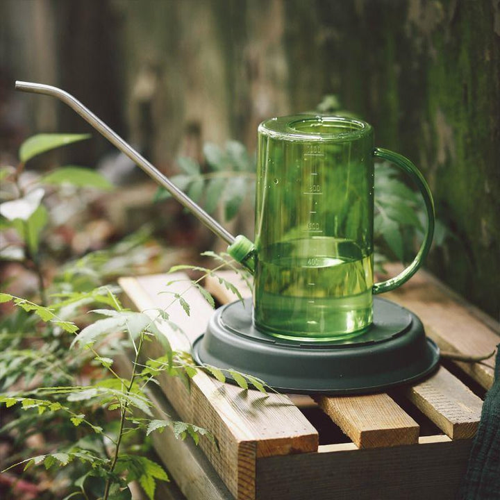 Transparent Measured Long-Spout Indoor Plant Watering Can with Gooseneck Bowlift