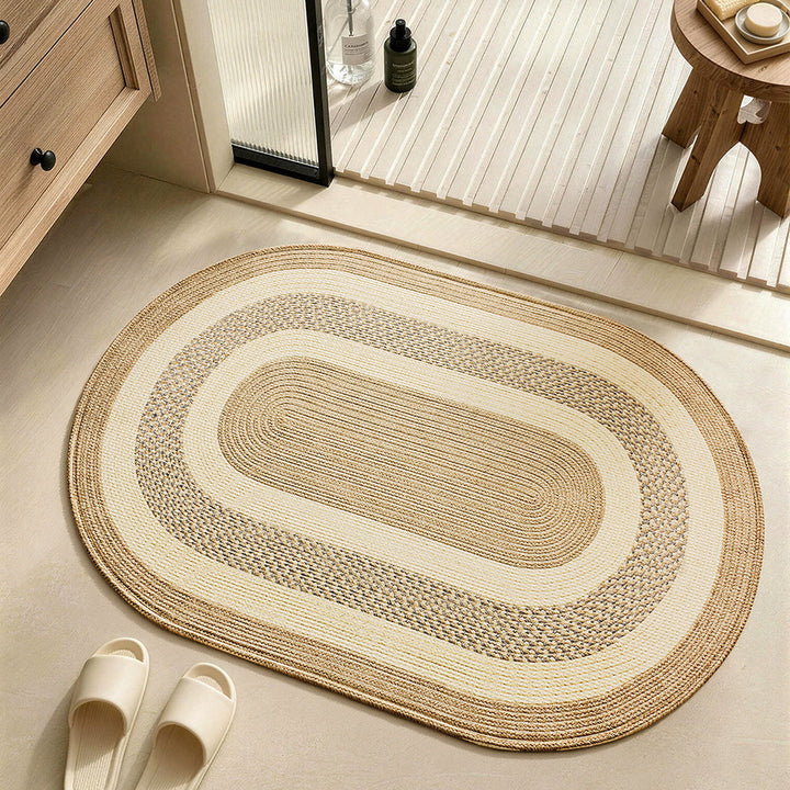 Natural Fiber Bath Rug Bowlift
