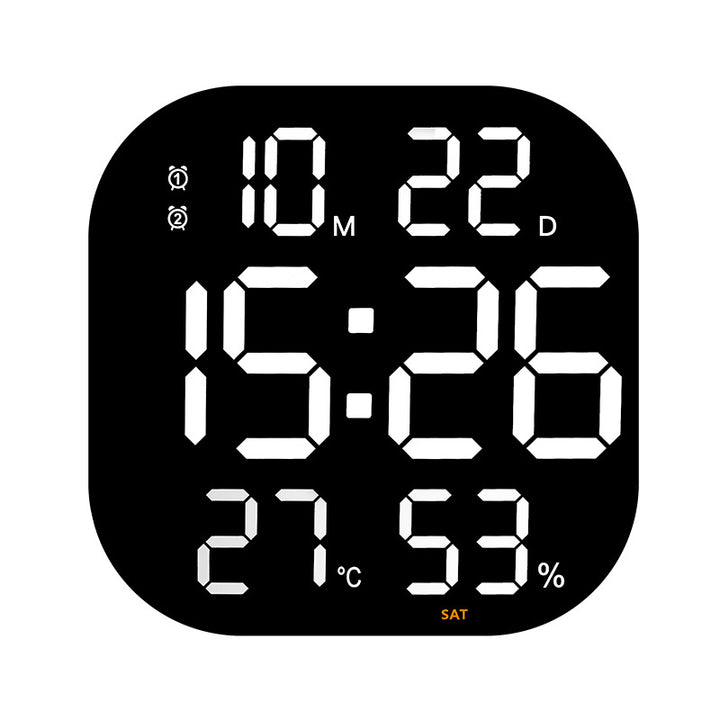Digital Alarm Clock with Thermometer and Hygrometer Bowlift
