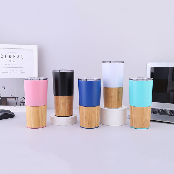 Ladies thermos mug made of eco-friendly bamboo and stainless steel Bowlift