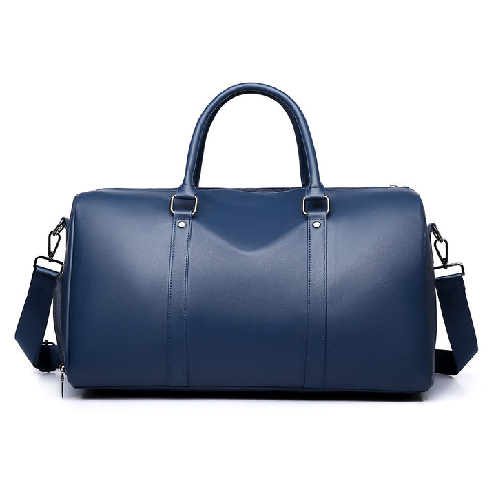 Premium Leather Weekend Travel Duffel Bag Bowlift