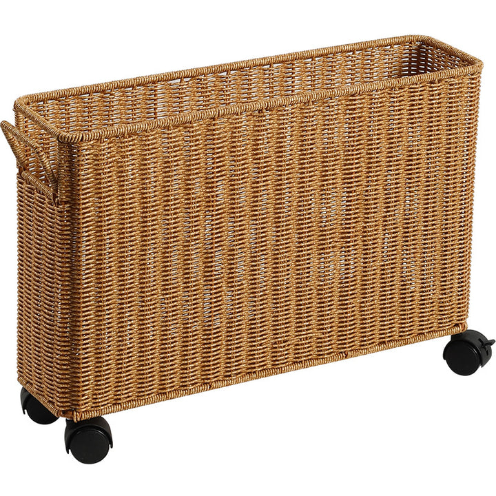 Multi-Functional Woven Storage Cart with Wheels Bowlift