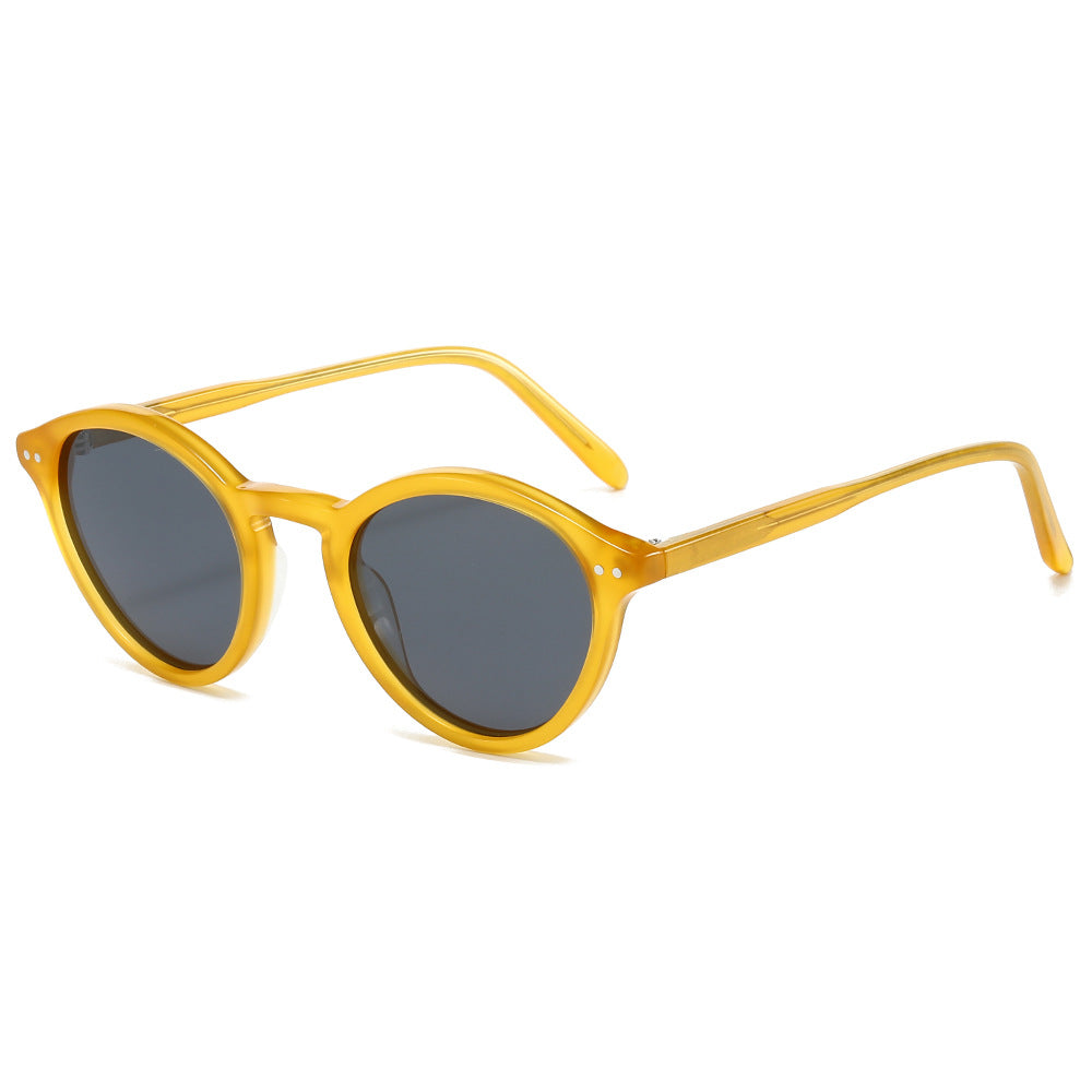 Women's fashionable sunglasses with trendy round lenses and stylish frame Bowlift