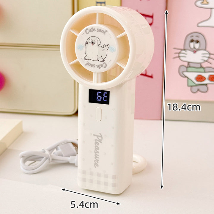 Portable Digital Display Mini Fan Bowlift