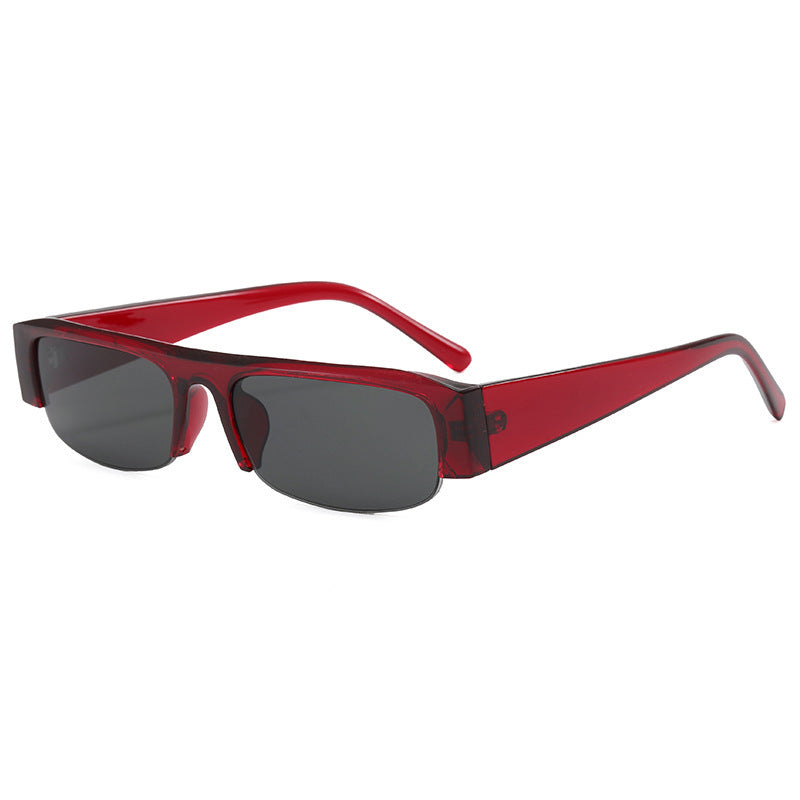 Contemporary Retro-Inspired Flat Lens Sunglasses Bowlift