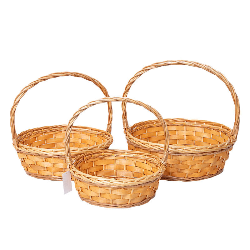 Handcrafted Woven Storage Baskets Set Bowlift