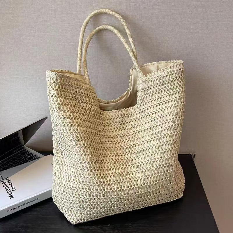 Handcrafted natural fiber tote bag Bowlift