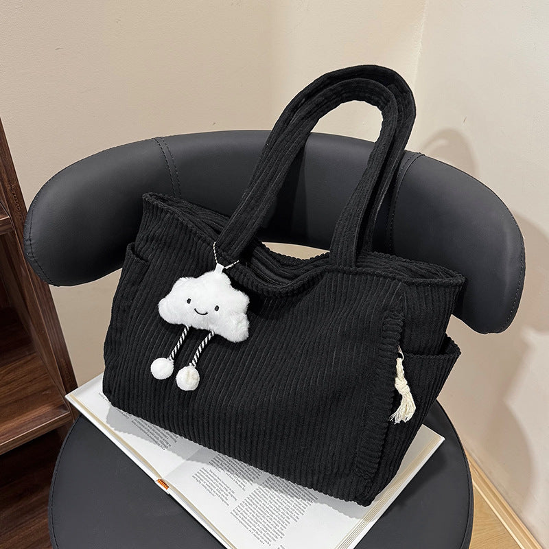 WoVersatile Corduroy Tote Bag Bowlift